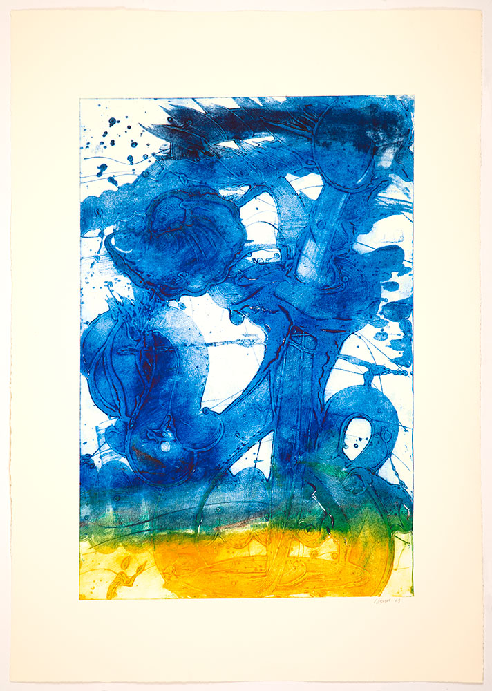 Bouquet (sunflower, Yellow To Blue) by Catherine Howe