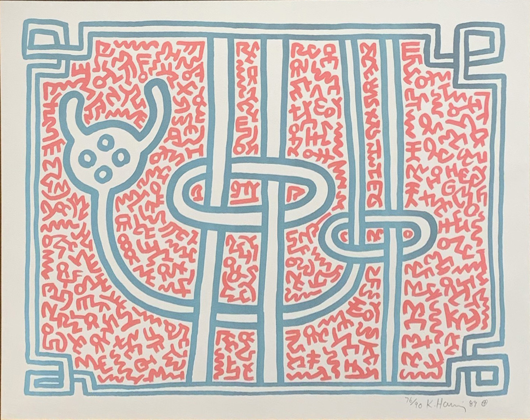 Chocolate Buddha #3 by Keith Haring