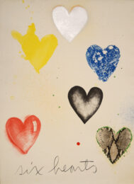 Six Hearts by Jim Dine at Gallery TEN