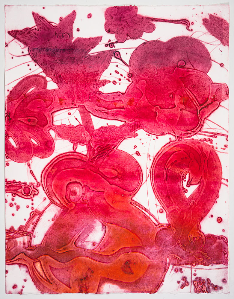 Bouquet (double Red Sweetpea) by Catherine Howe