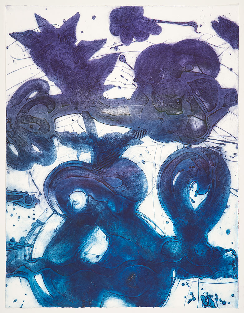 Bouquet (sweet Pea, Blue, Gray, Violet) by Catherine Howe