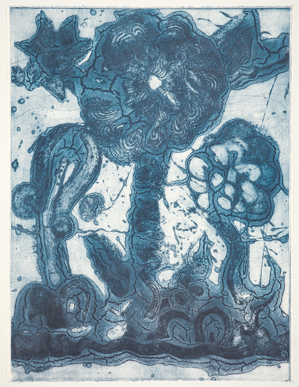 Garden (thalo Blue, Green, Light Blue) by Catherine Howe