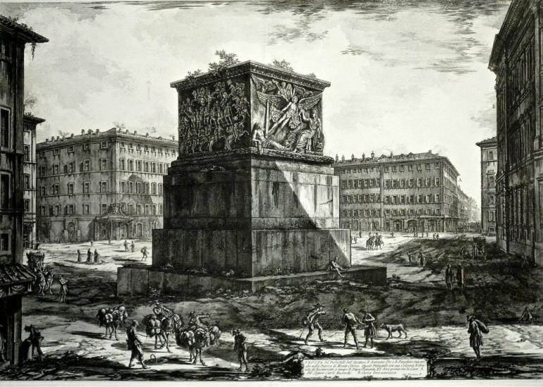 Veduta Del Piedestallo Dell’aposteosi, From “trofeo O Sia Magnifica Colonna Coclide̶... by Giovanni Battista Piranesi