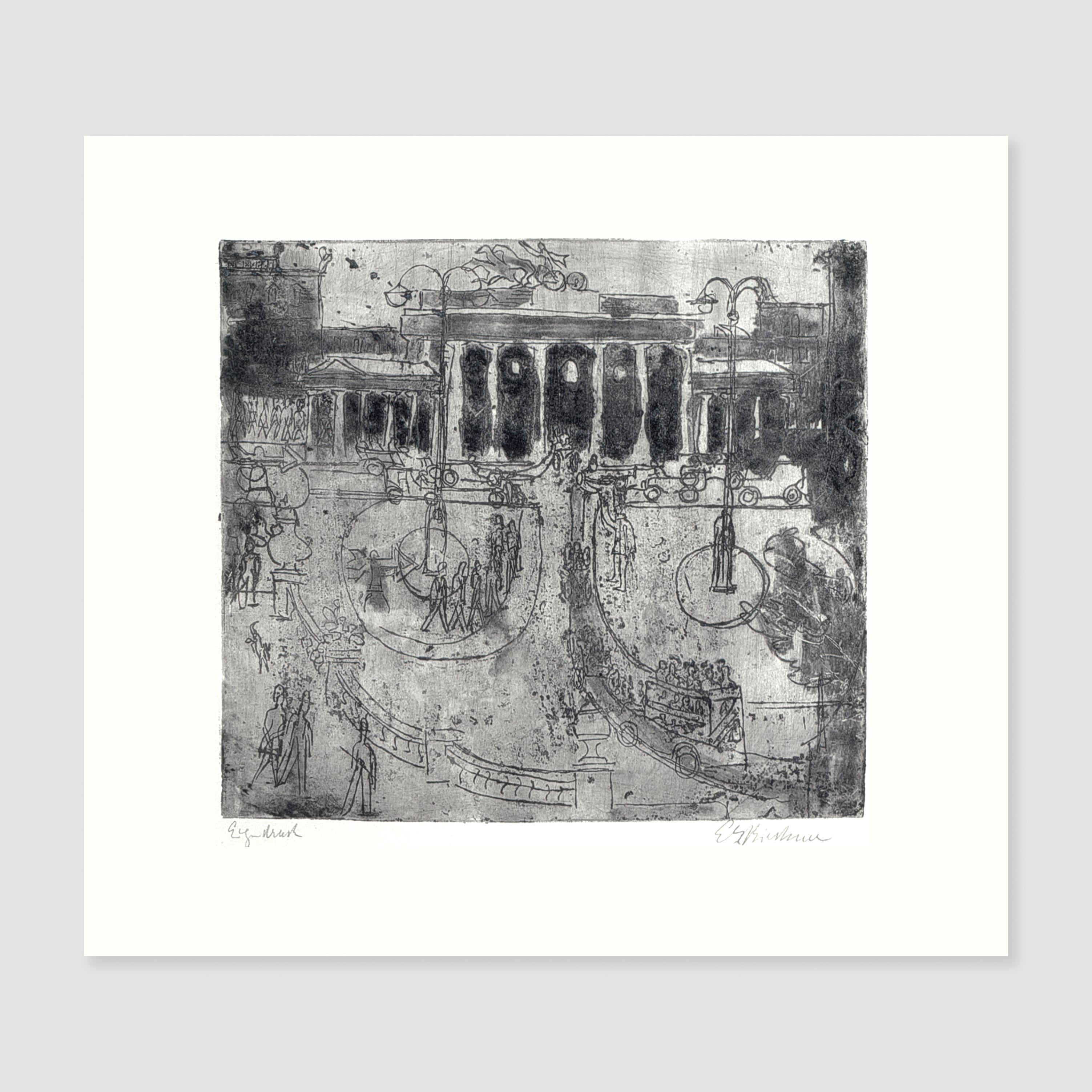 Brandenburger Tor, Berlin by Ernst Ludwig Kirchner