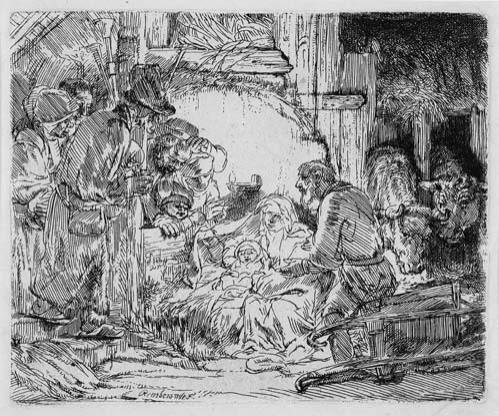 The Adoration Of The Shepherds: With The Lamp by Harmensz van Rijn Rembrandt