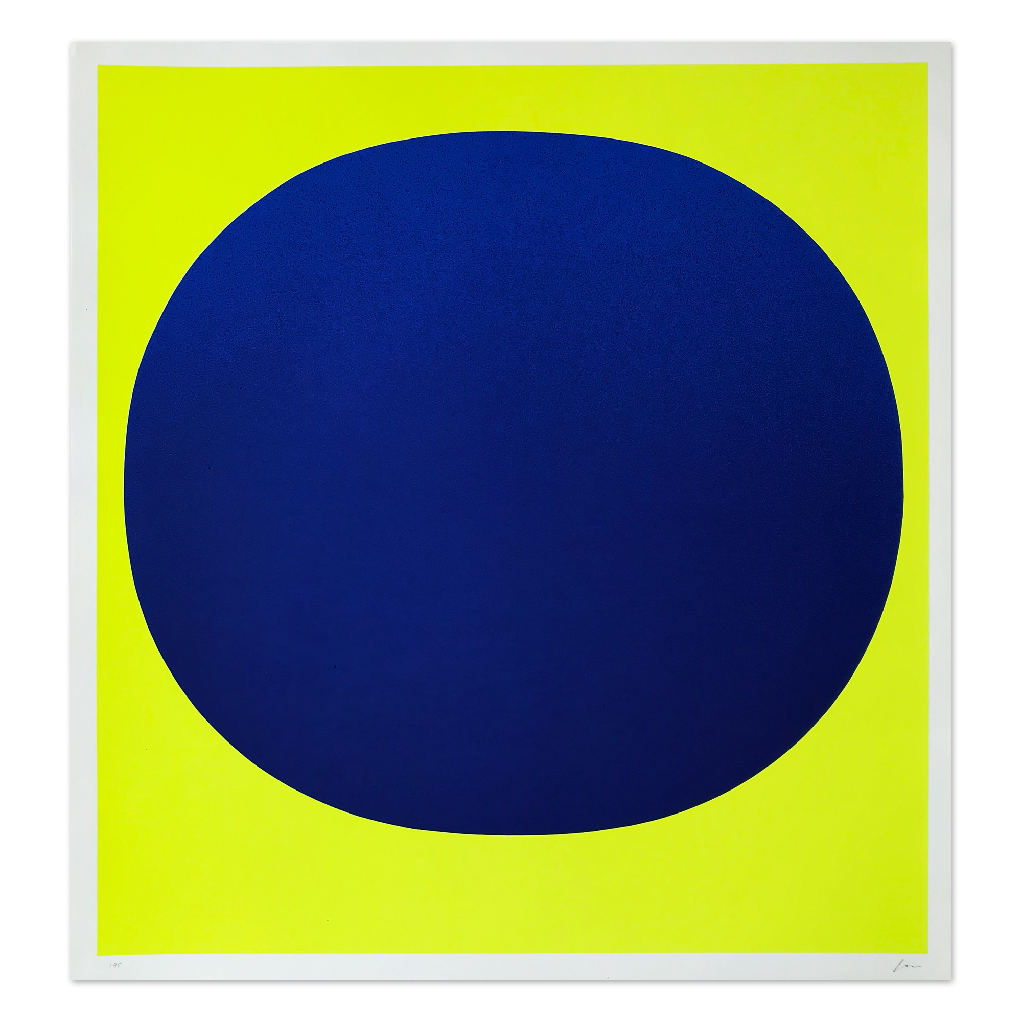 Blue On Yellow by Rupprecht Geiger