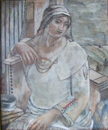 Seated Woman (madonna) by Isabel Bishop at William Chambers Art