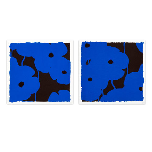 Blues (suite Of Two Silkscreens) by Donald Sultan at