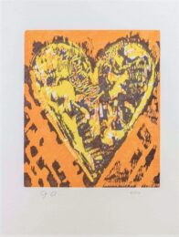 Woodcut Heart by Jim Dine at Michael Lisi/Contemporary Art