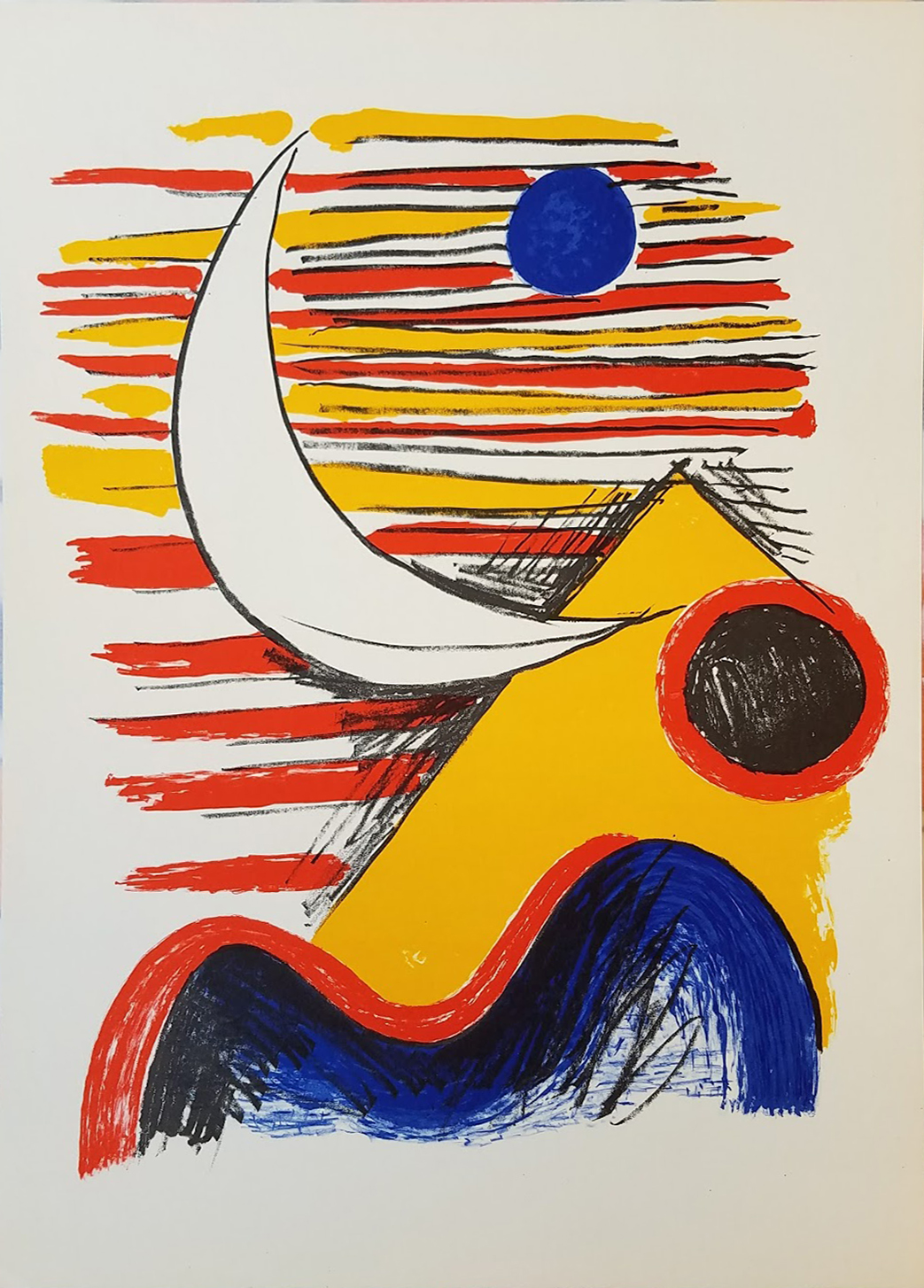 La Lune Et La Montagne Jaune by Alexander Calder