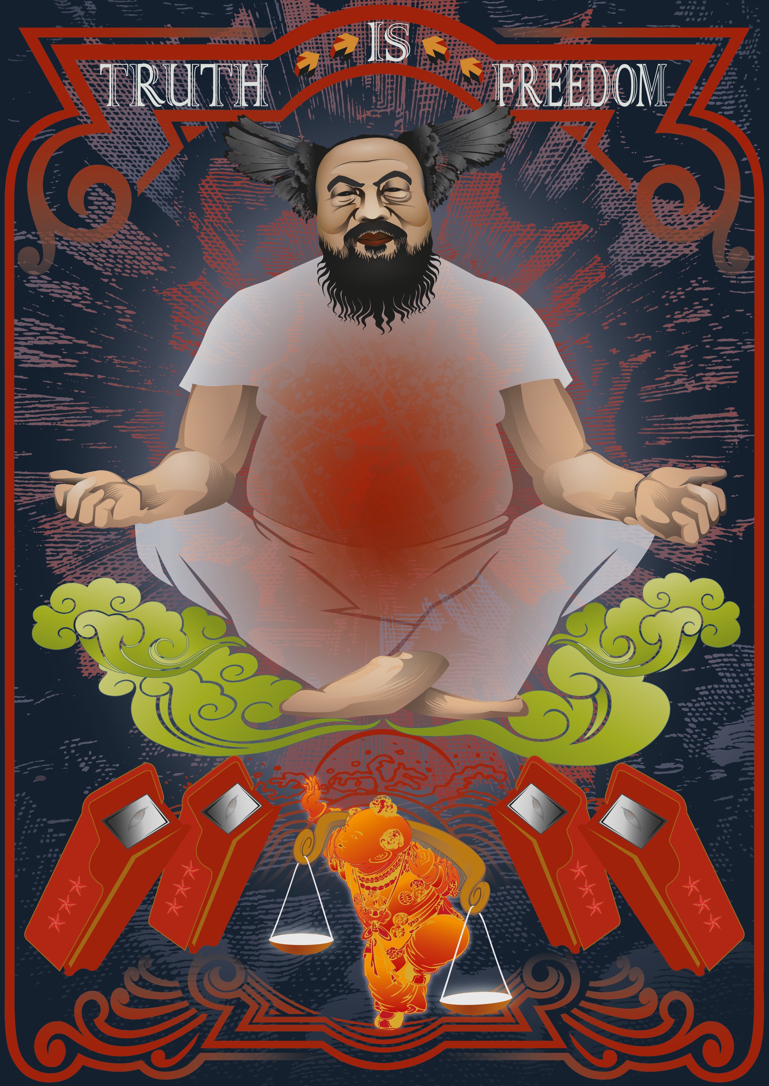 Ai Wei Wei (Socio-politicking Series) by Booda Brand