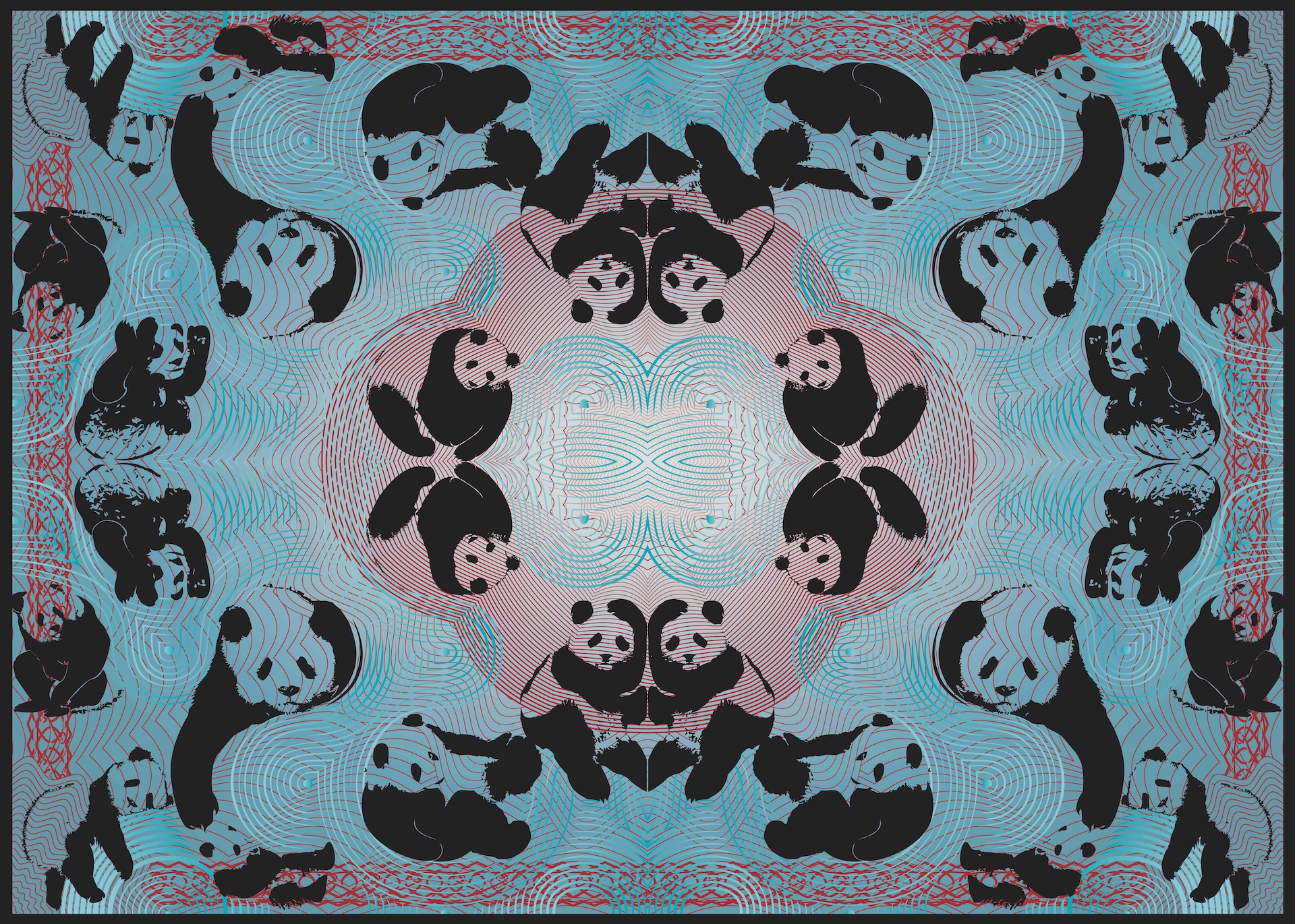 Pandamonium – Blue (Socio-politicking Series) by Booda Brand