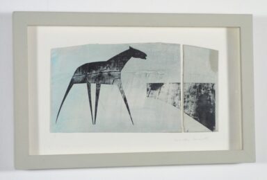 Light Blue Plough Lines by Henrietta Corbett at pgr fine art
