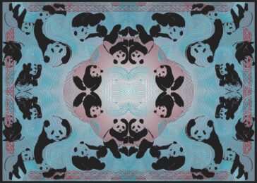 Pandamonium – Blue (Socio-politicking Series) by Booda Brand at Addicted Art Gallery