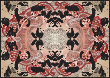 Pandamonium – Red (Socio-politicking Series) by Booda Brand at Addicted Art Gallery