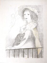 Selfportrait With A Baby Dog by Marie Laurencin at Editions Graphiques Ltd