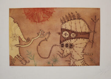 Amor by Joan Ponç at Sylvan Cole Gallery