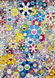 Champagne Supernova: Blue by Takashi Murakami at Vogtle Contemporary