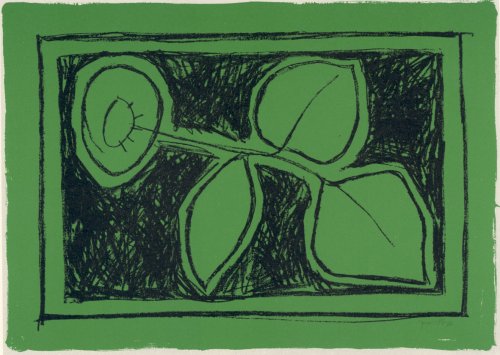 Flor Sobre Verd by Joan Hernandez Pijuan
