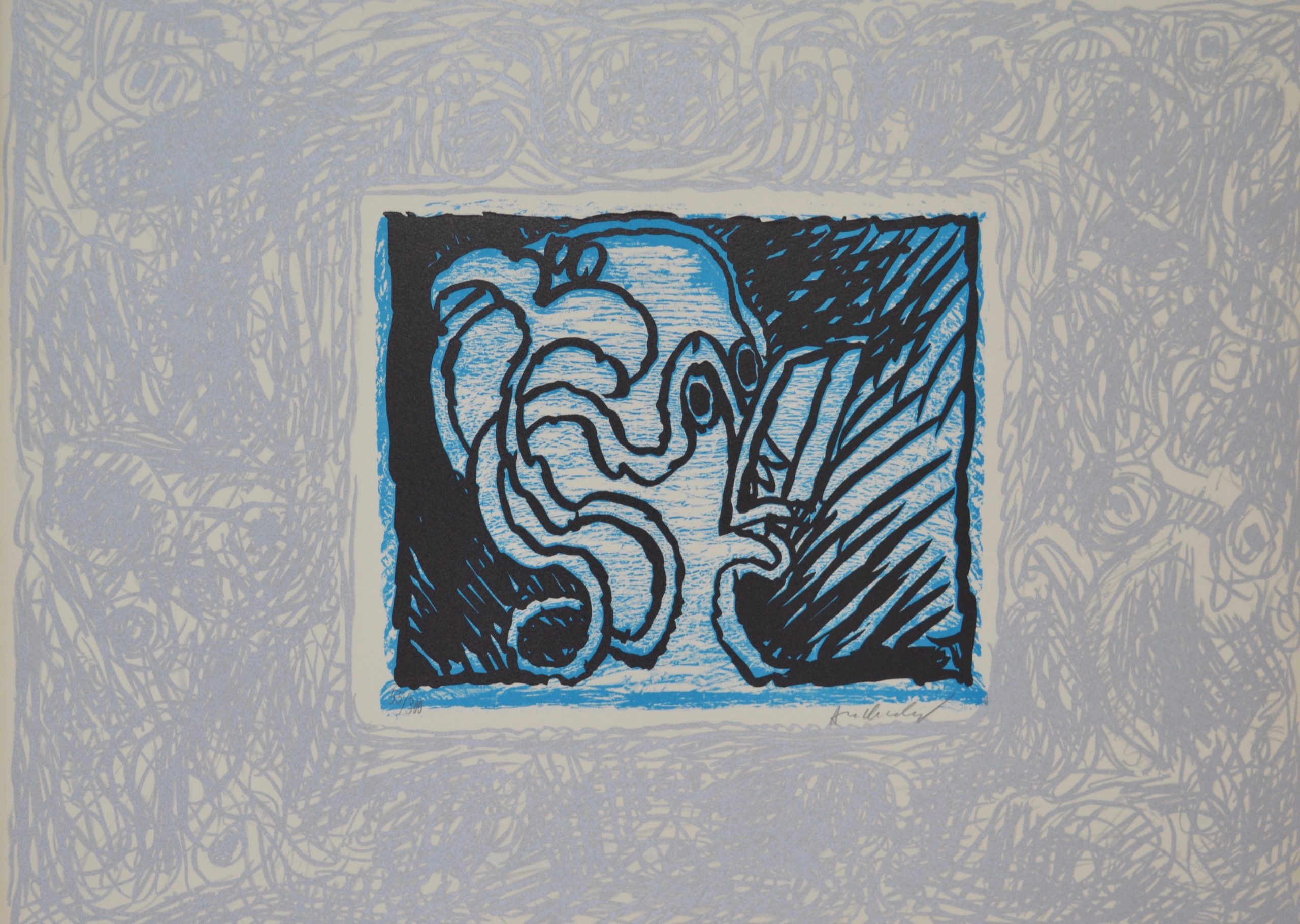 Abstract by Pierre Alechinsky