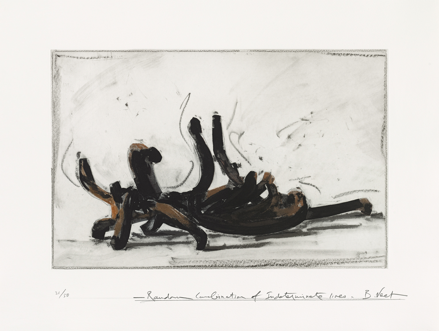 Random Combination Of Indeterminate Lines by Bernar Venet