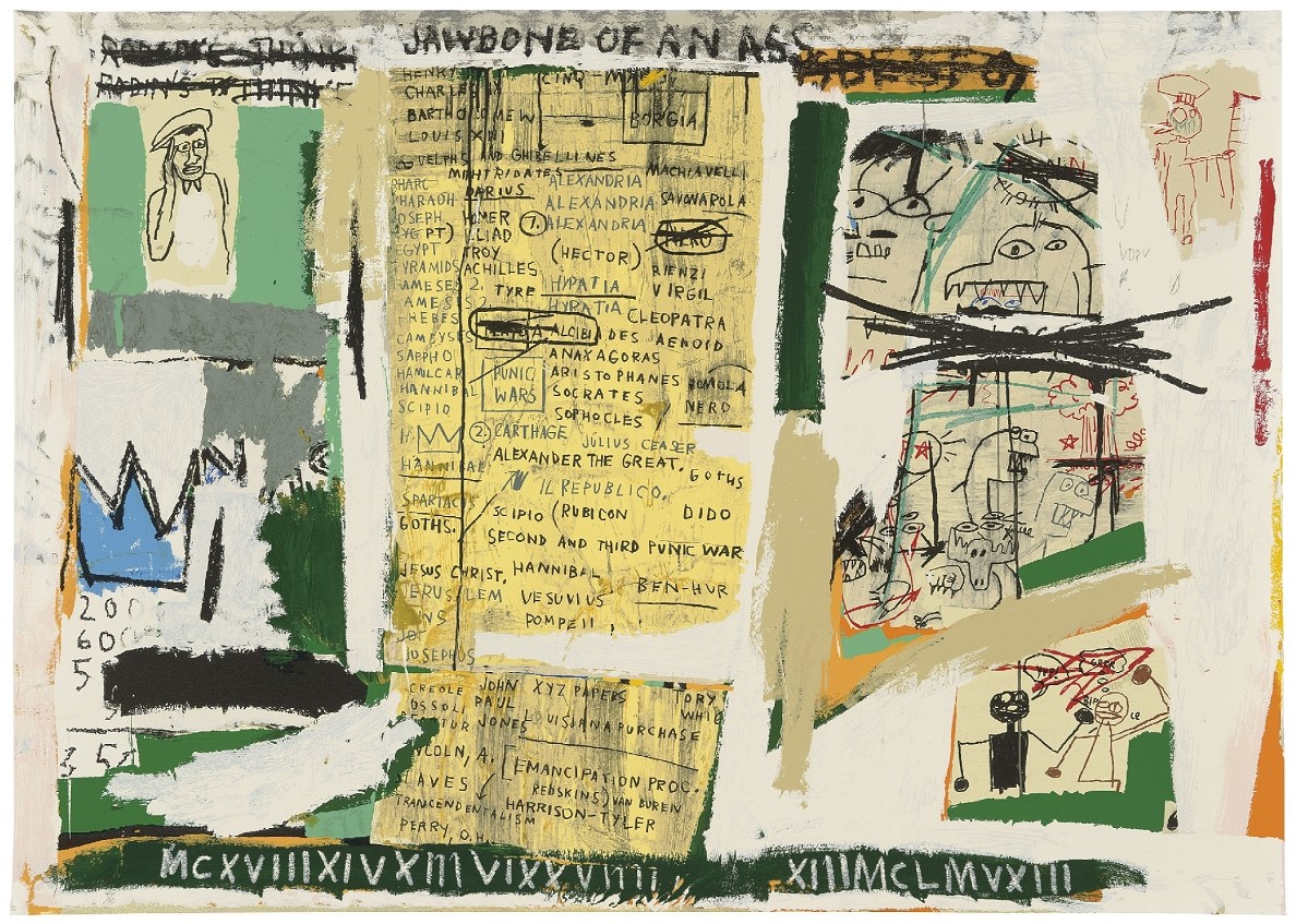 Jawbone Of An Ass by Jean-Michel Basquiat
