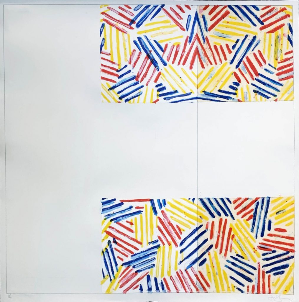 Jasper Johns Crosshatched Prints: #2 (After Untitled 1975) By Jasper Johns