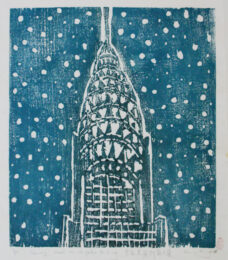 February, Snow On Chryler Building by Su Li Hung at ebo Gallery