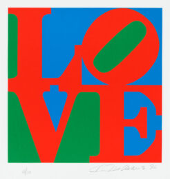 Love by Robert Indiana at Christopher-Clark Fine Art