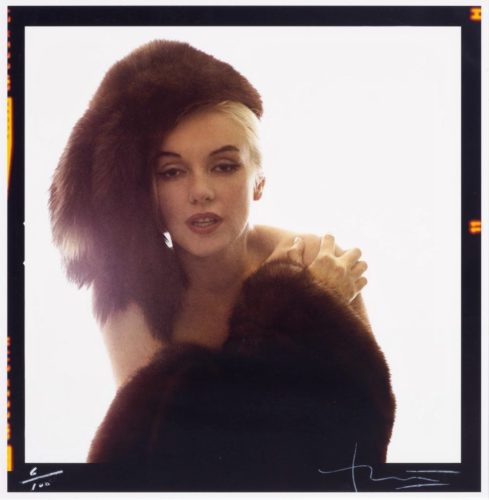 Marilyn With Fur Hat by Bert Stern at