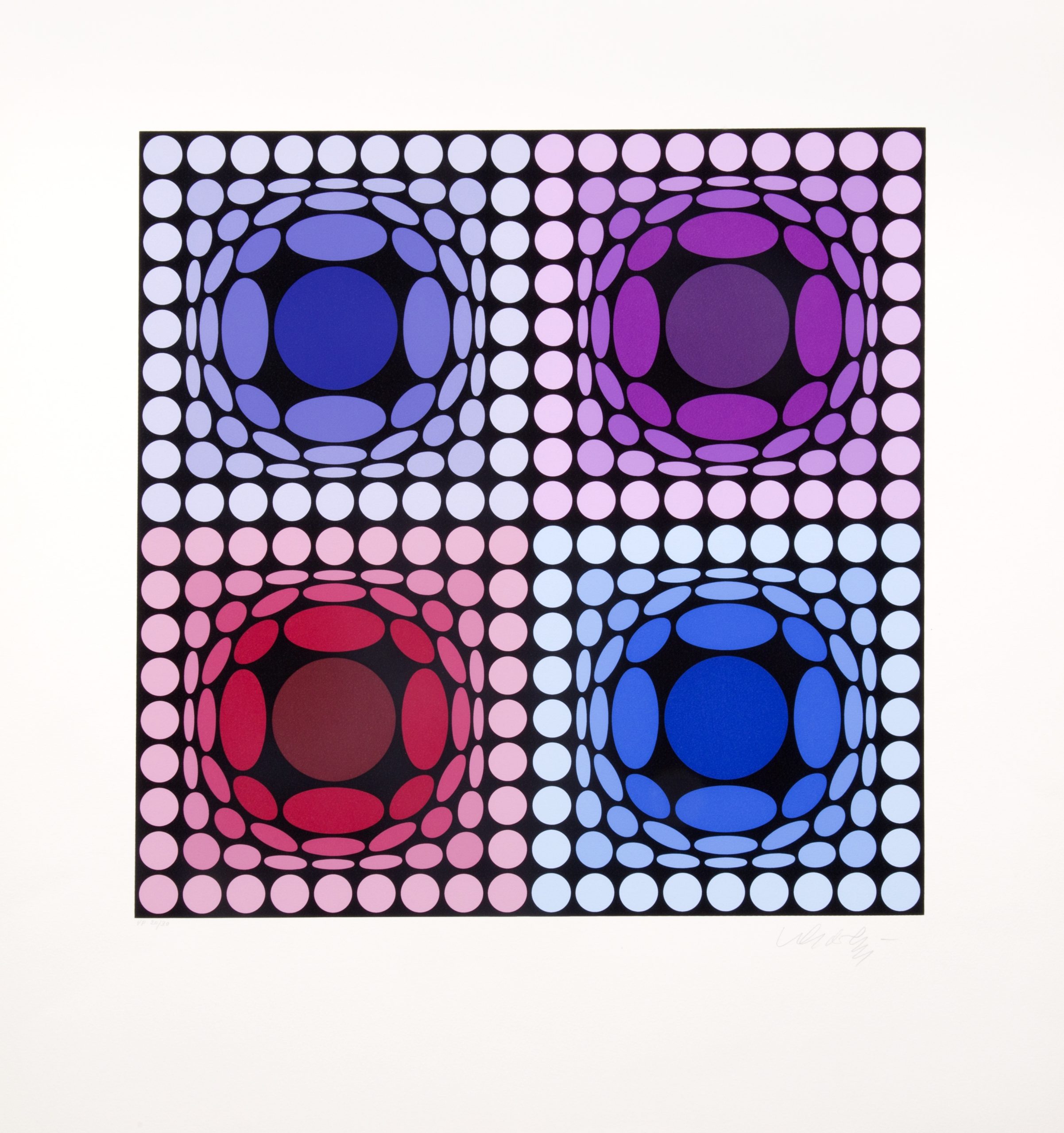 Stri-arch by Victor Vasarely