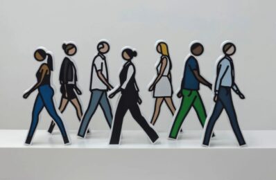 Walking Statuettes by Julian Opie at Gregg Shienbaum Fine Art
