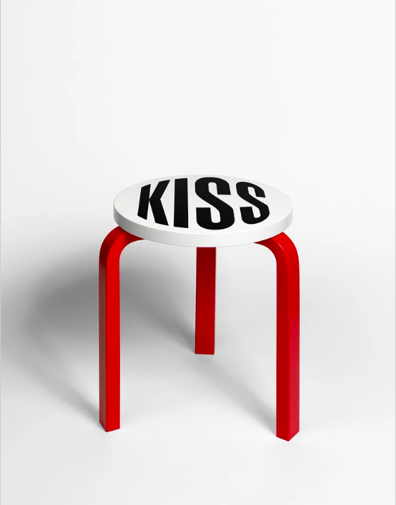Untitled (kiss) by Barbara Kruger