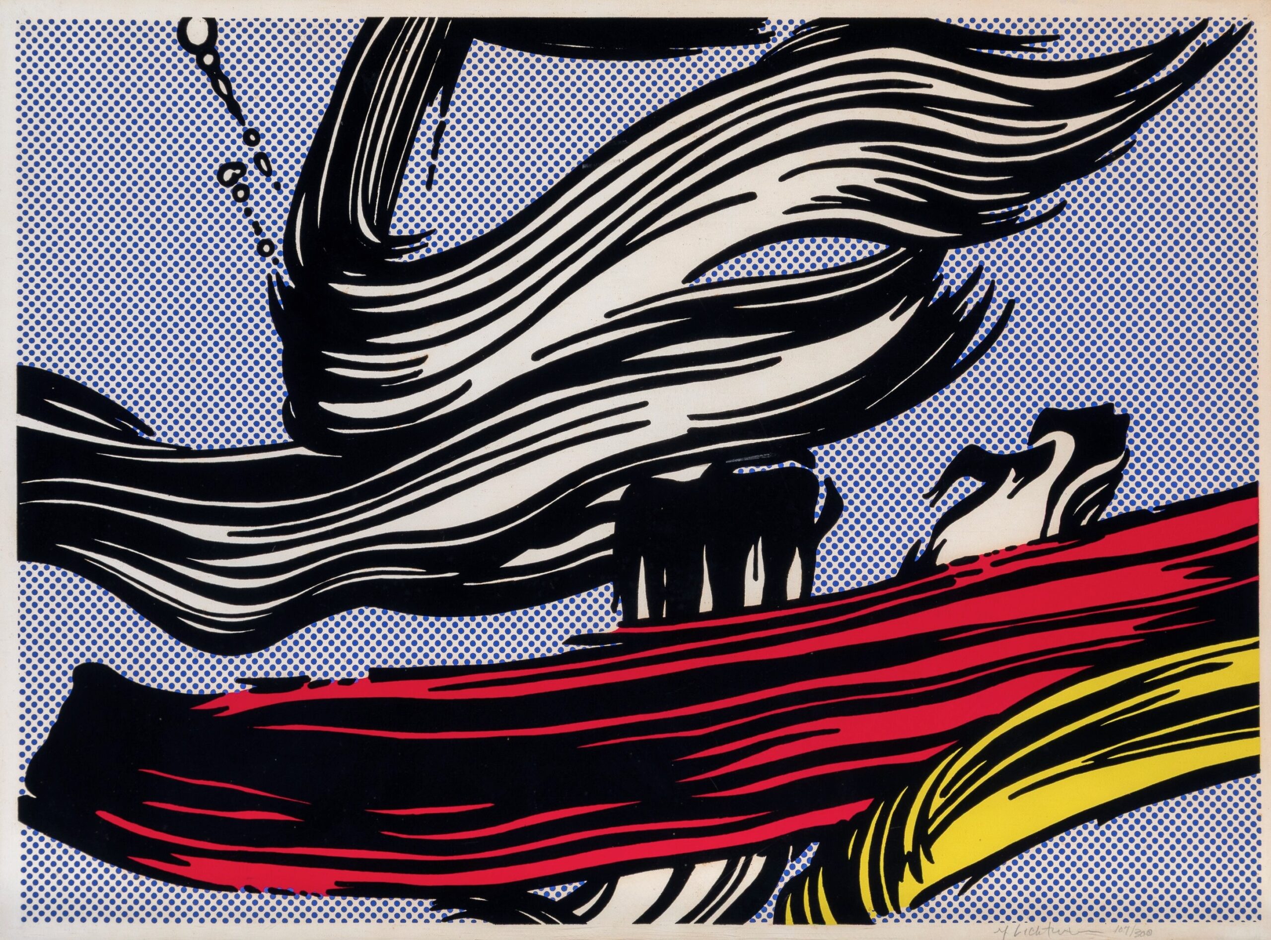 Brushstrokes by Roy Lichtenstein