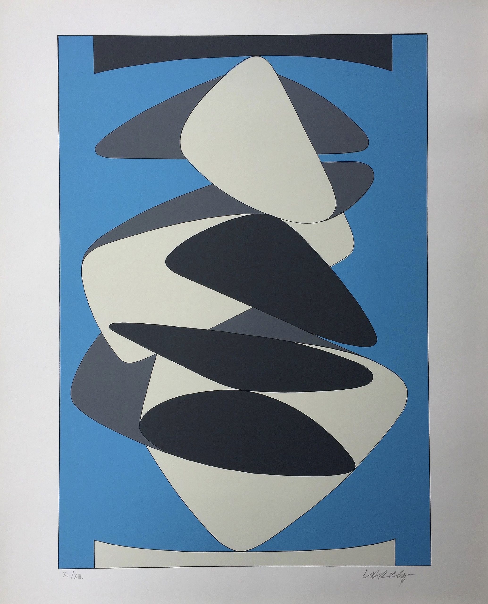 Kervilahuen-bl by Victor Vasarely