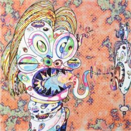 Homage To Francis Bacon (study For Head Of Isabel Rawsthorne And George Dyer) Left by Takashi Murakami at Vogtle Contemporary
