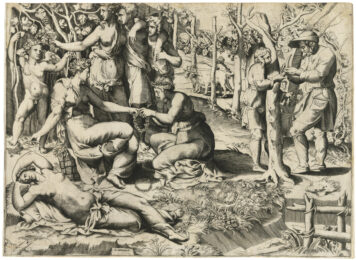 Flora with her Nymphs by Giulio Bonasone at Harris Schrank Fine Prints