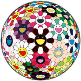 Flower Ball 3D Brown by Takashi Murakami at Vogtle Contemporary