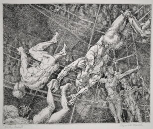 Flying Concellos by Reginald Marsh at Harris Schrank Fine Prints