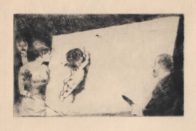 Invitation du “Monde Parisien” by Jean-Louis Forain at Sylvan Cole Gallery
