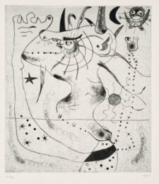 L’Eveil du geant by Joan Miro at Isselbacher Gallery