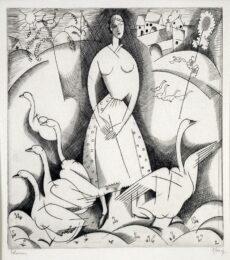 La Fille aux Oies by Jean-Emile Laboureur at Harris Schrank Fine Prints