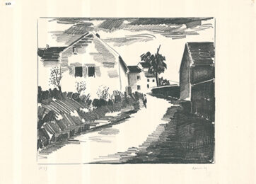 La route de Nesles by Maurice de Vlaminck at Sylvan Cole Gallery
