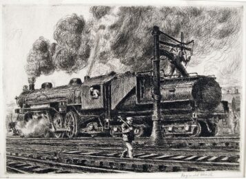 Loco-Erie Watering by Reginald Marsh at Harris Schrank Fine Prints