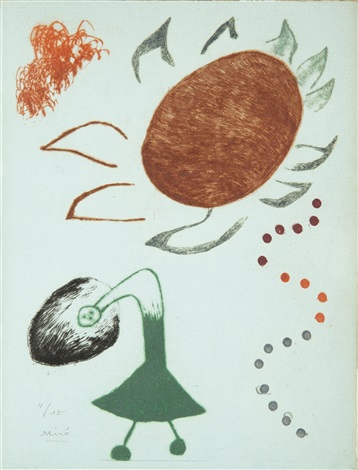 Untitled from Au Paradis des Fantomes by Joan Miró