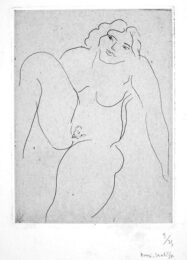 Nu de face, jambe droite repliee by Henri Matisse at Isselbacher Gallery