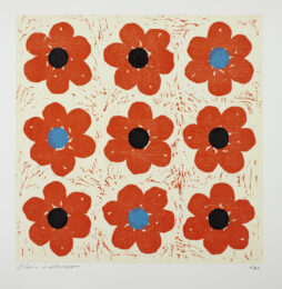 Poppies Tic Tac Toe by Claire Lieberman at Oehme Graphics