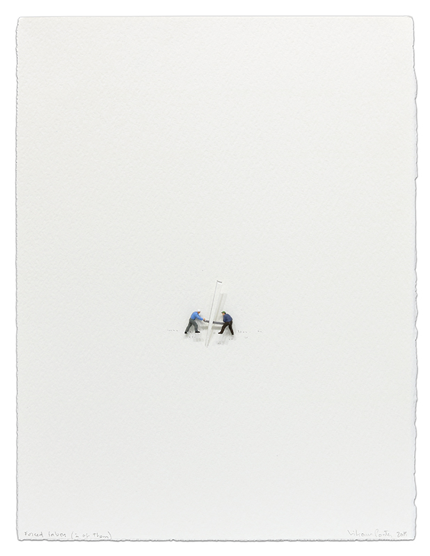 Forced Labor (2 of them) by Liliana Porter