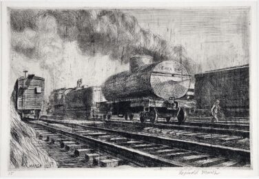 Tank Car Rail by Reginald Marsh at Harris Schrank Fine Prints