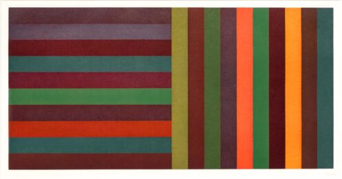 Horizontal Color Bands and Vertical Color Bands II by Sol LeWitt at Leslie Sacks Gallery
